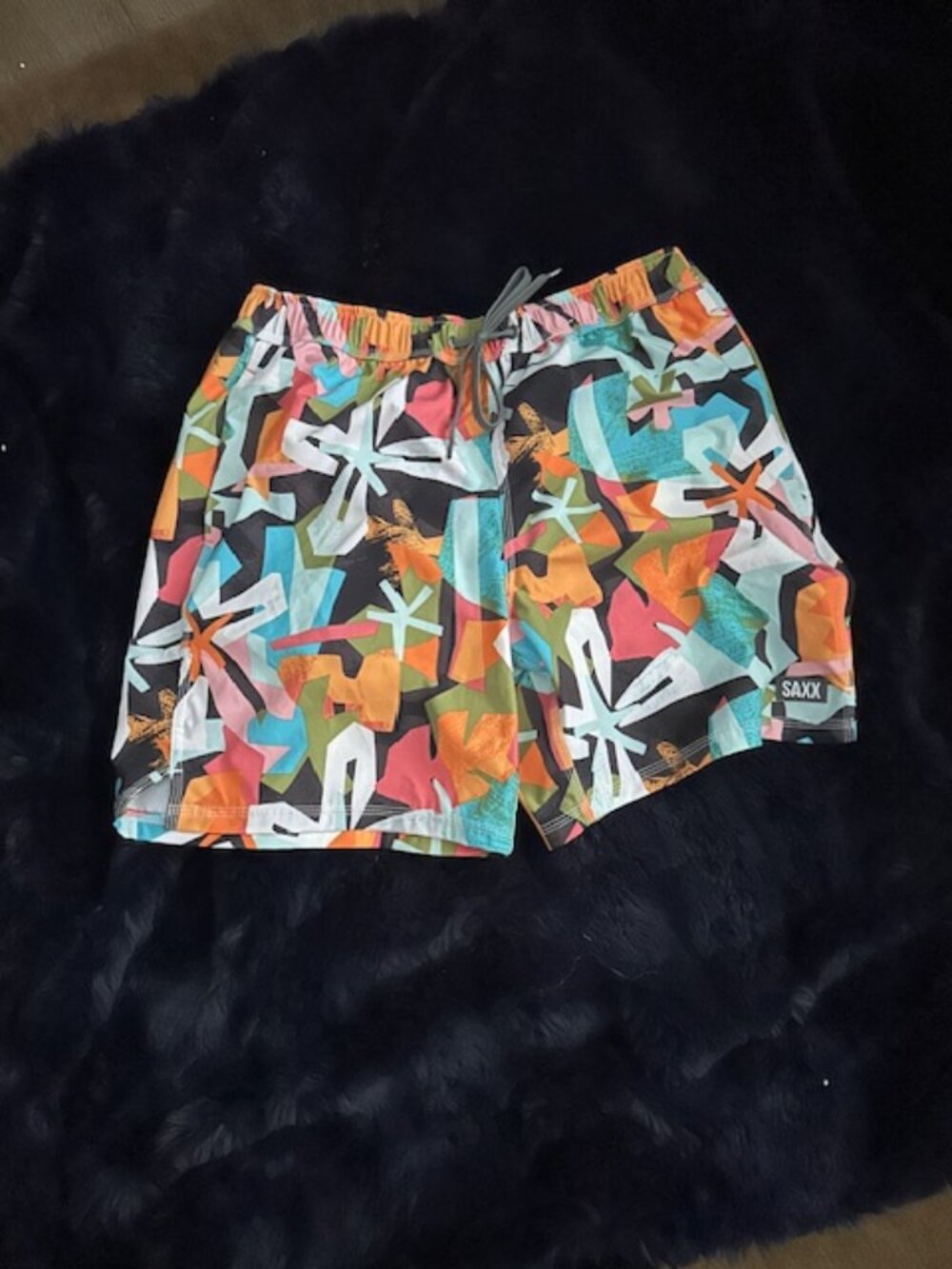 Saxx mens swim trunks size large